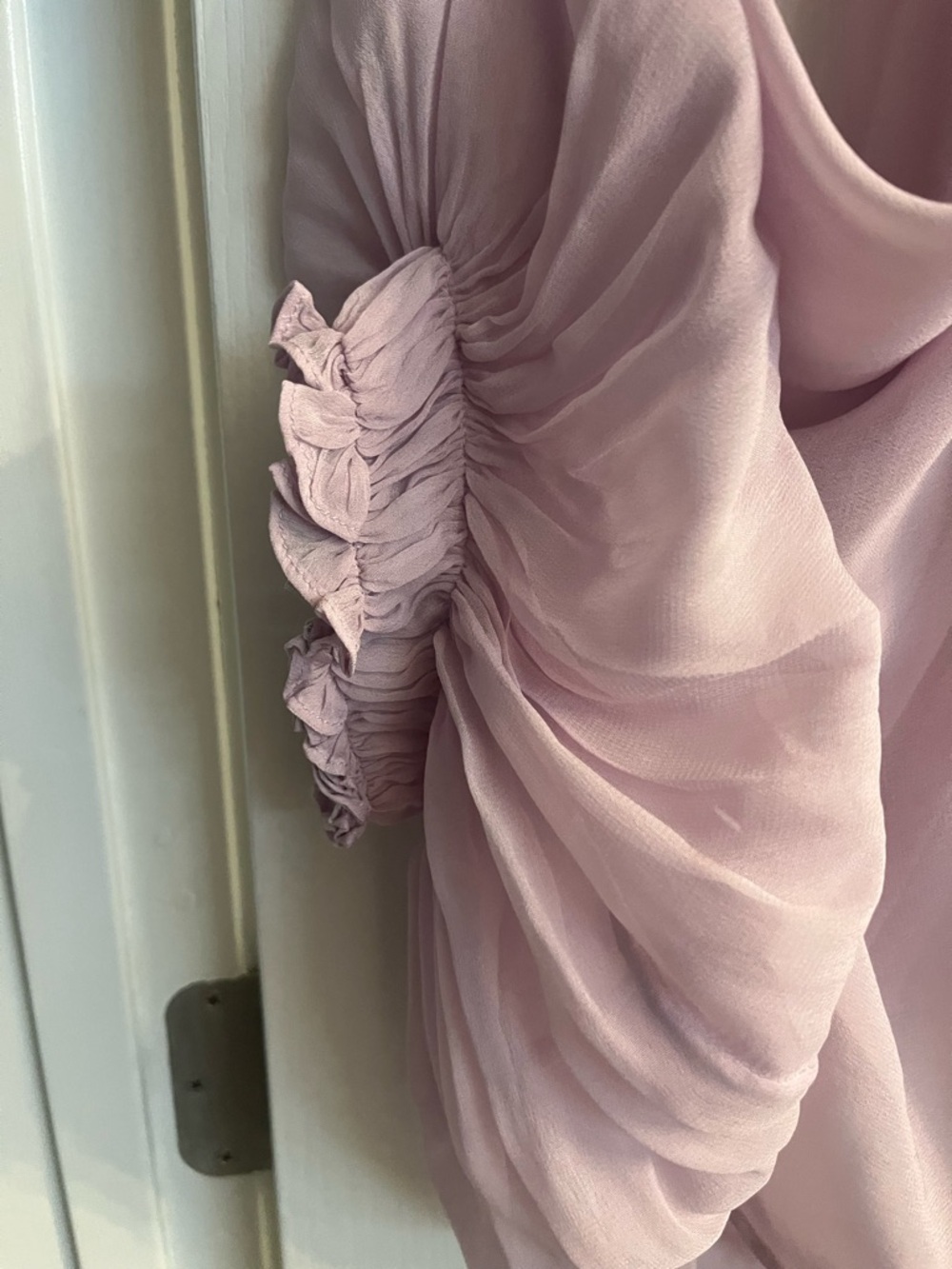 Emporio Armani Lavender Pleated Dress - Picture 9 of 15